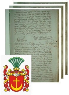 Przykładowe zdjęcie wywodu rodowitości szlacheckiej z 1802 roku, stron 3.jpg