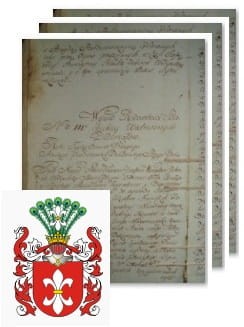 Przykładowe zdjęcie wywodu rodowitości szlacheckiej z 1802 roku, stron 3.jpg