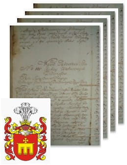 Przykładowe zdjęcie wywodu rodowitości szlacheckiej z 1802 roku, stron 4.jpg