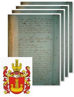 Przykładowe zdjęcie wywodu rodowitości szlacheckiej z 1802 roku, stron 4.jpg