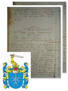 Przykładowe zdjęcie wywodu rodowitości szlacheckiej z 1802 roku, stron 2.jpg