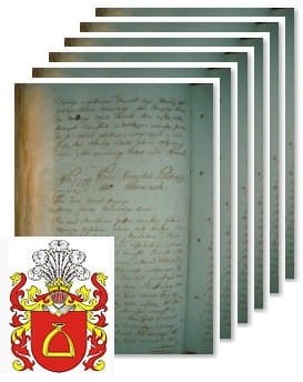 Przykładowe zdjęcie wywodu rodowitości szlacheckiej z 1802 roku, stron 6.jpg