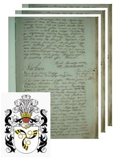 Przykładowe zdjęcie wywodu rodowitości szlacheckiej z 1802 roku, stron 3.jpg