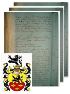 Przykładowe zdjęcie wywodu rodowitości szlacheckiej z 1802 roku, stron 3.jpg