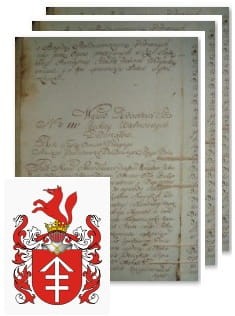 Przykładowe zdjęcie wywodu rodowitości szlacheckiej z 1802 roku, stron 3.jpg
