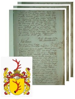 Przykładowe zdjęcie wywodu rodowitości szlacheckiej z 1802 roku, stron 3.jpg