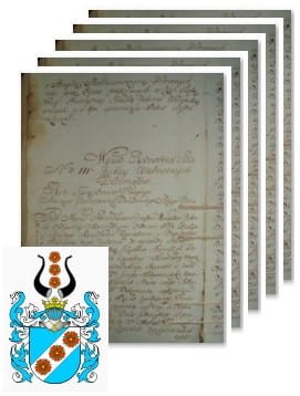 Przykładowe zdjęcie wywodu rodowitości szlacheckiej z 1802 roku, stron 5.jpg