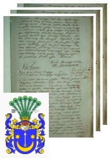 Przykładowe zdjęcie wywodu rodowitości szlacheckiej z 1802 roku, stron 3.jpg