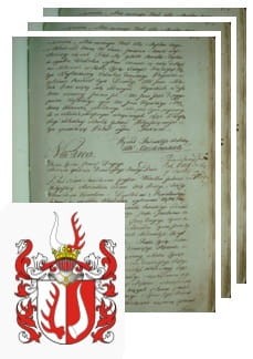 Przykładowe zdjęcie wywodu rodowitości szlacheckiej z 1802 roku, stron 3.jpg