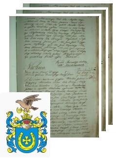Przykładowe zdjęcie wywodu rodowitości szlacheckiej z 1802 roku, stron 3.jpg