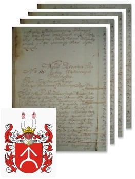 Przykładowe zdjęcie wywodu rodowitości szlacheckiej z 1802 roku, stron 4.jpg