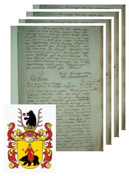 Przykładowe zdjęcie wywodu rodowitości szlacheckiej z 1802 roku, stron 4.jpg