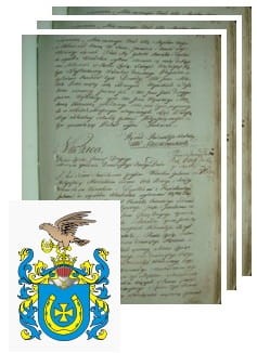 Przykładowe zdjęcie wywodu rodowitości szlacheckiej z 1802 roku, stron 3.jpg