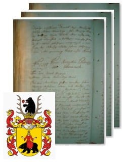 Przykładowe zdjęcie wywodu rodowitości szlacheckiej z 1802 roku, stron 3.jpg
