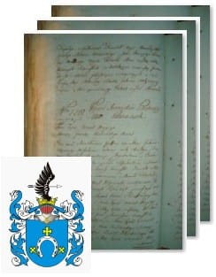Przykładowe zdjęcie wywodu rodowitości szlacheckiej z 1802 roku, stron 3.jpg