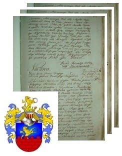 Przykładowe zdjęcie wywodu rodowitości szlacheckiej z 1802 roku, stron 3.jpg