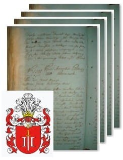 Przykładowe zdjęcie wywodu rodowitości szlacheckiej z 1802 roku, stron 4.jpg