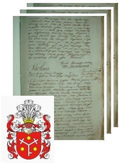 Przykładowe zdjęcie wywodu rodowitości szlacheckiej z 1802 roku, stron 3.jpg