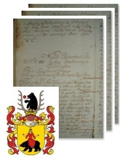 Przykładowe zdjęcie wywodu rodowitości szlacheckiej z 1802 roku, stron 3.jpg