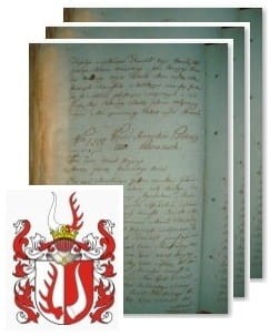 Przykładowe zdjęcie wywodu rodowitości szlacheckiej z 1802 roku, stron 3.jpg