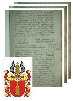 Przykładowe zdjęcie wywodu rodowitości szlacheckiej z 1802 roku, stron 3.jpg