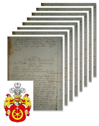 Przykładowe zdjęcie wywodu rodowitości szlacheckiej z 1802 roku, stron 8.jpg