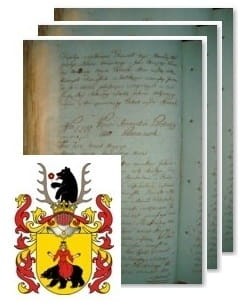 Przykładowe zdjęcie wywodu rodowitości szlacheckiej z 1802 roku, stron 3.jpg