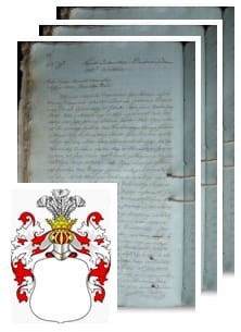 Przykładowe zdjęcie wywodu rodowitości szlacheckiej z 1816 roku, stron 3.jpg