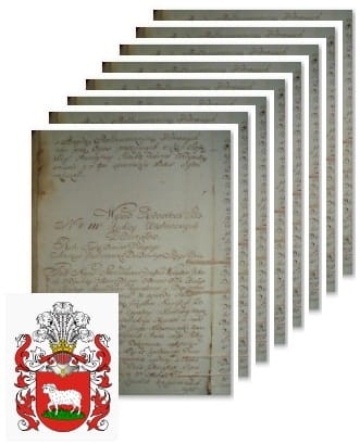 Przykładowe zdjęcie wywodu rodowitości szlacheckiej z 1802 roku, stron 8.jpg