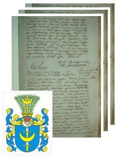Przykładowe zdjęcie wywodu rodowitości szlacheckiej z 1802 roku, stron 3.jpg