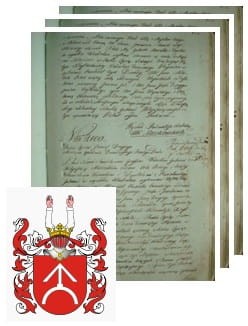 Przykładowe zdjęcie wywodu rodowitości szlacheckiej z 1802 roku, stron 3.jpg