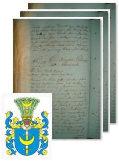 Przykładowe zdjęcie wywodu rodowitości szlacheckiej z 1802 roku, stron 3.jpg