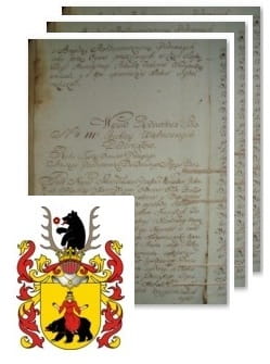 Przykładowe zdjęcie wywodu rodowitości szlacheckiej z 1802 roku, stron 3.jpg