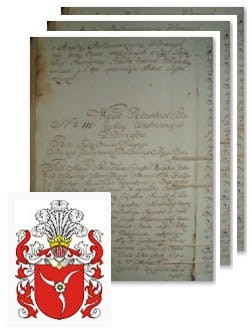 Przykładowe zdjęcie wywodu rodowitości szlacheckiej z 1802 roku, stron 3.jpg