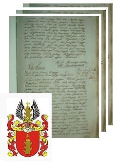 Przykładowe zdjęcie wywodu rodowitości szlacheckiej z 1802 roku, stron 3.jpg