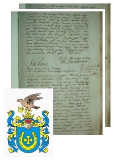 Przykładowe zdjęcie wywodu rodowitości szlacheckiej z 1802 roku, stron 2.jpg