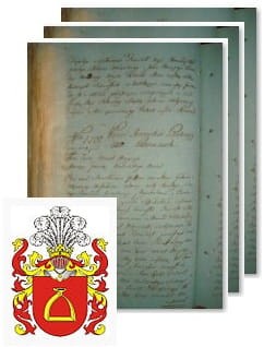 Przykładowe zdjęcie wywodu rodowitości szlacheckiej z 1802 roku, stron 3.jpg