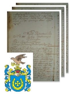 Przykładowe zdjęcie wywodu rodowitości szlacheckiej z 1802 roku, stron 3.jpg