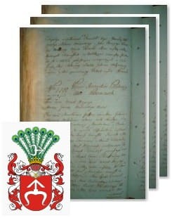 Przykładowe zdjęcie wywodu rodowitości szlacheckiej z 1802 roku, stron 3.jpg