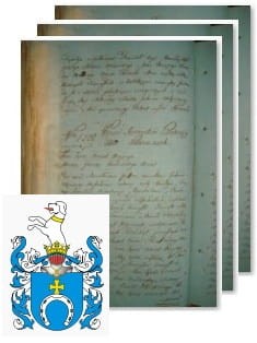 Przykładowe zdjęcie wywodu rodowitości szlacheckiej z 1802 roku, stron 3.jpg