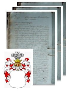 Przykładowe zdjęcie wywodu rodowitości szlacheckiej z 1816 roku, stron 3.jpg