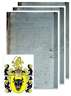Przykładowe zdjęcie wywodu rodowitości szlacheckiej z 1805 roku, stron 3.jpg