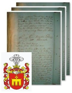 Przykładowe zdjęcie wywodu rodowitości szlacheckiej z 1802 roku, stron 3.jpg