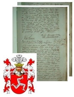 Przykładowe zdjęcie wywodu rodowitości szlacheckiej z 1802 roku, stron 2.jpg