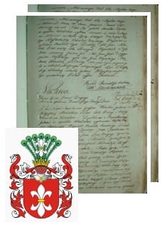 Przykładowe zdjęcie wywodu rodowitości szlacheckiej z 1802 roku, stron 2.jpg