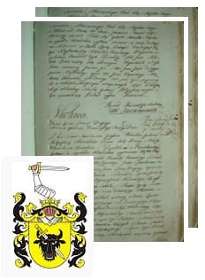 Przykładowe zdjęcie wywodu rodowitości szlacheckiej z 1802 roku, stron 2.jpg