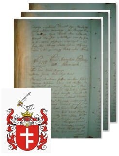 Przykładowe zdjęcie wywodu rodowitości szlacheckiej z 1802 roku, stron 3.jpg