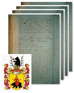 Przykładowe zdjęcie wywodu rodowitości szlacheckiej z 1802 roku, stron 4.jpg