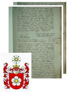 Przykładowe zdjęcie wywodu rodowitości szlacheckiej z 1802 roku, stron 2.jpg