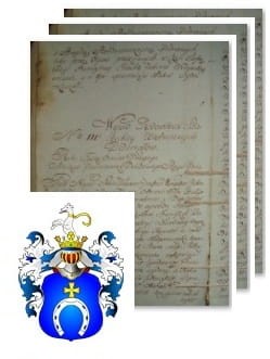 Przykładowe zdjęcie wywodu rodowitości szlacheckiej z 1802 roku, stron 3.jpg